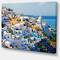 Designart - View of Fira Town Santorini - Abstract Wall Art Canvas